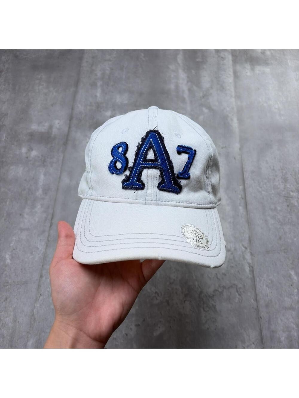 Y2K White Aeropostale Surf Grunge Skater Baseball Cap